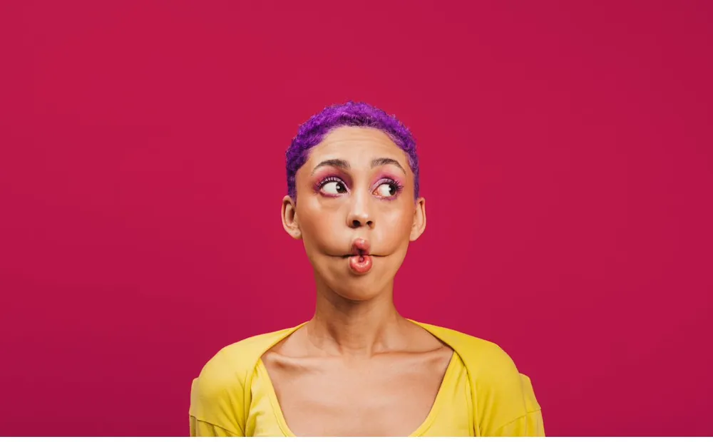 Excited person
